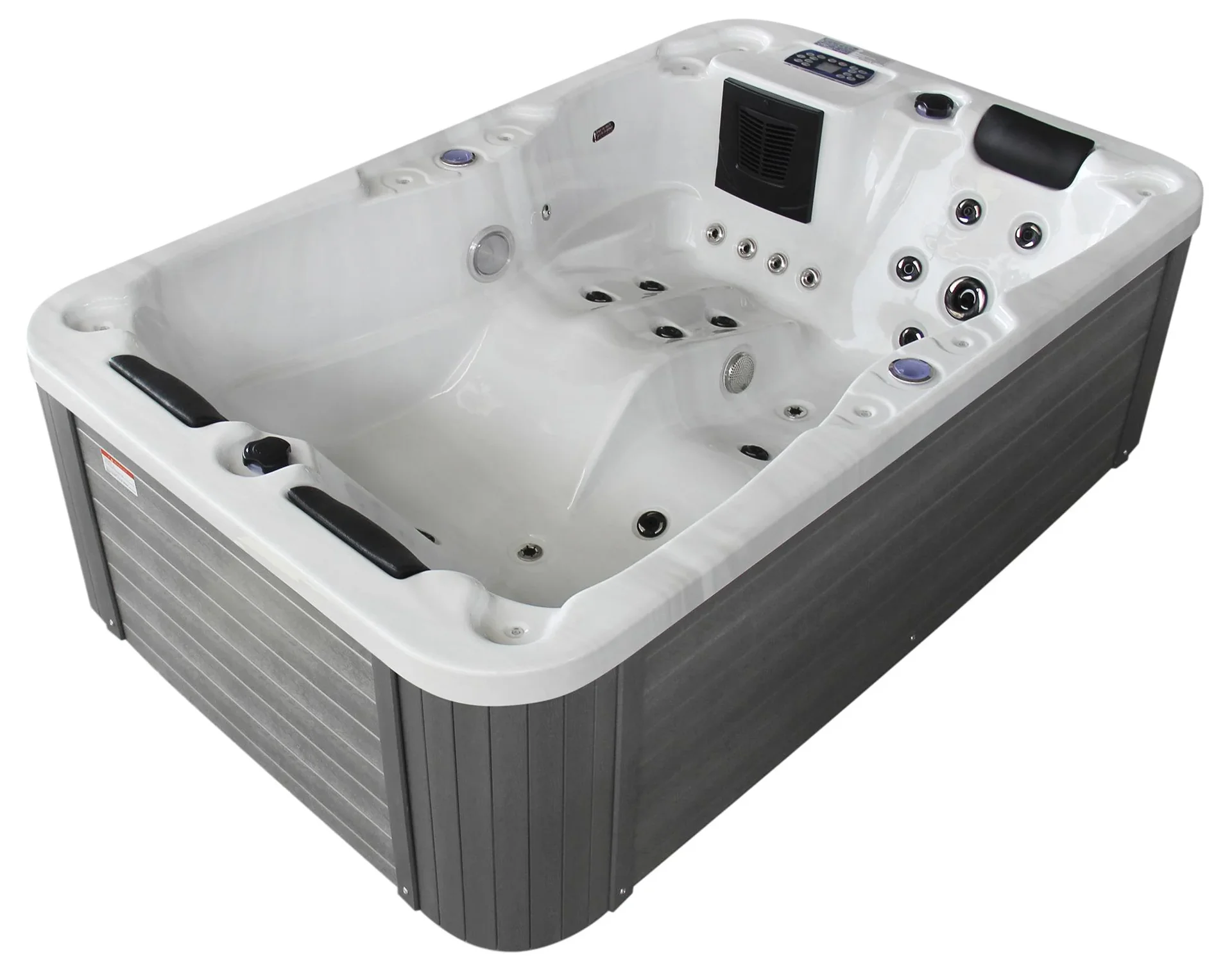 Whirlpool - Kreta weiss mit Unterwasserbeleuchtung - 3