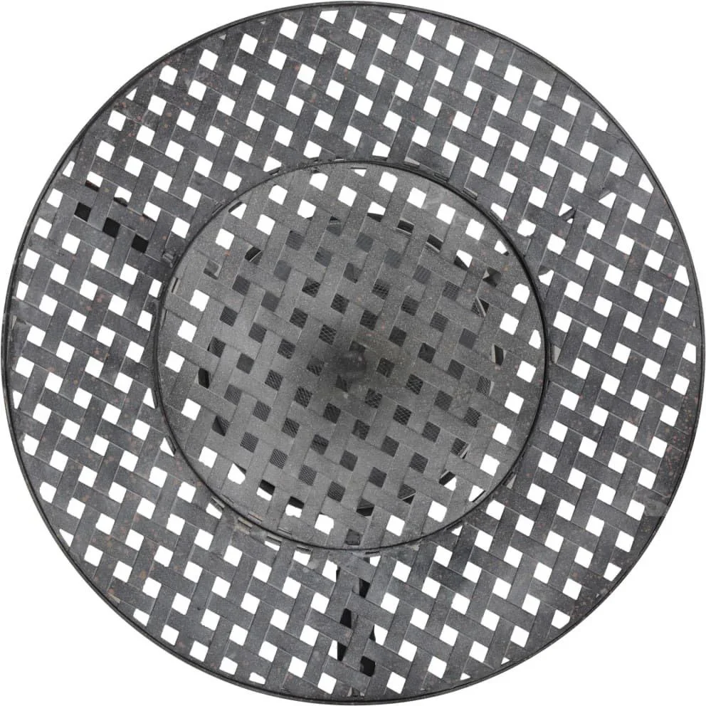 Holzkohlegrill 70x67 cm antik-grau - 1