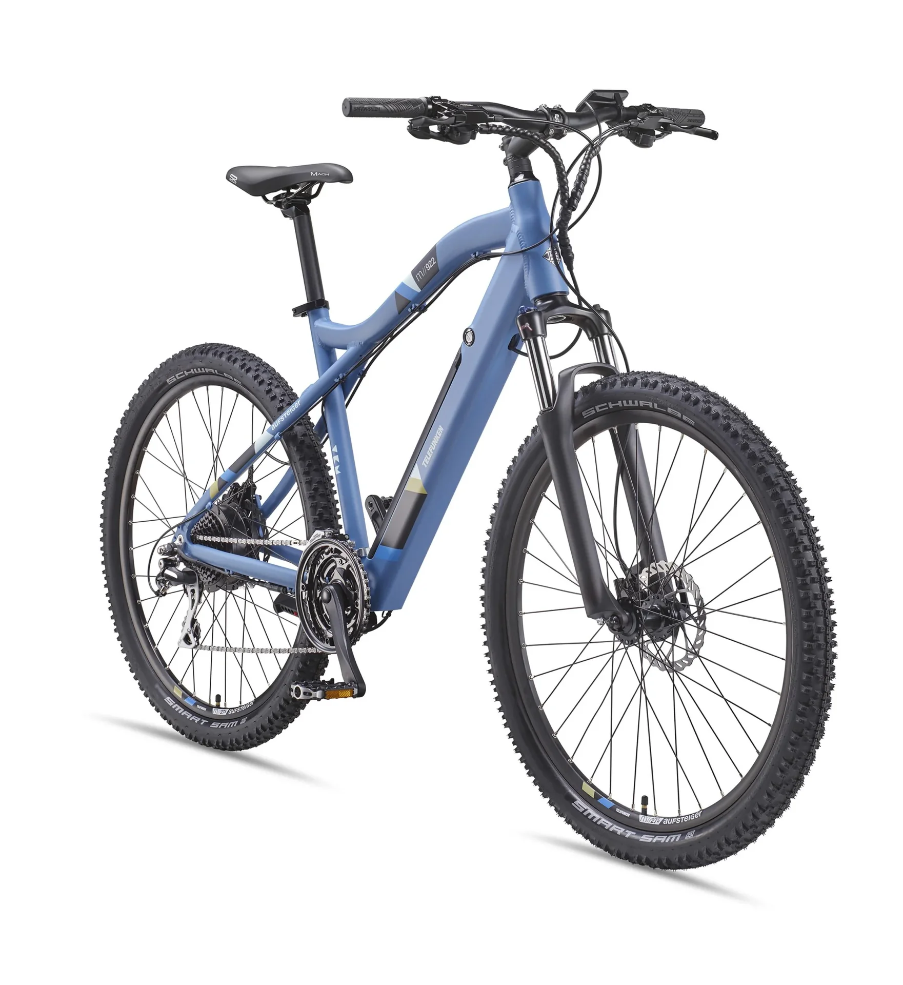 Unisex Alu MTB E-Bike, 29 Zoll, 24-Gang Kettenschaltung, blau, Aufsteiger M922 Hardtail - 5