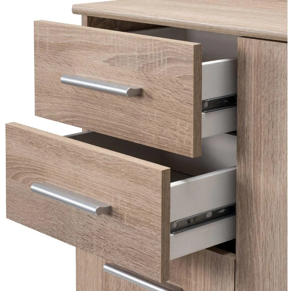 Sideboard / Kommode Eiche mit 3 Türen & 2 Schubladen - 2