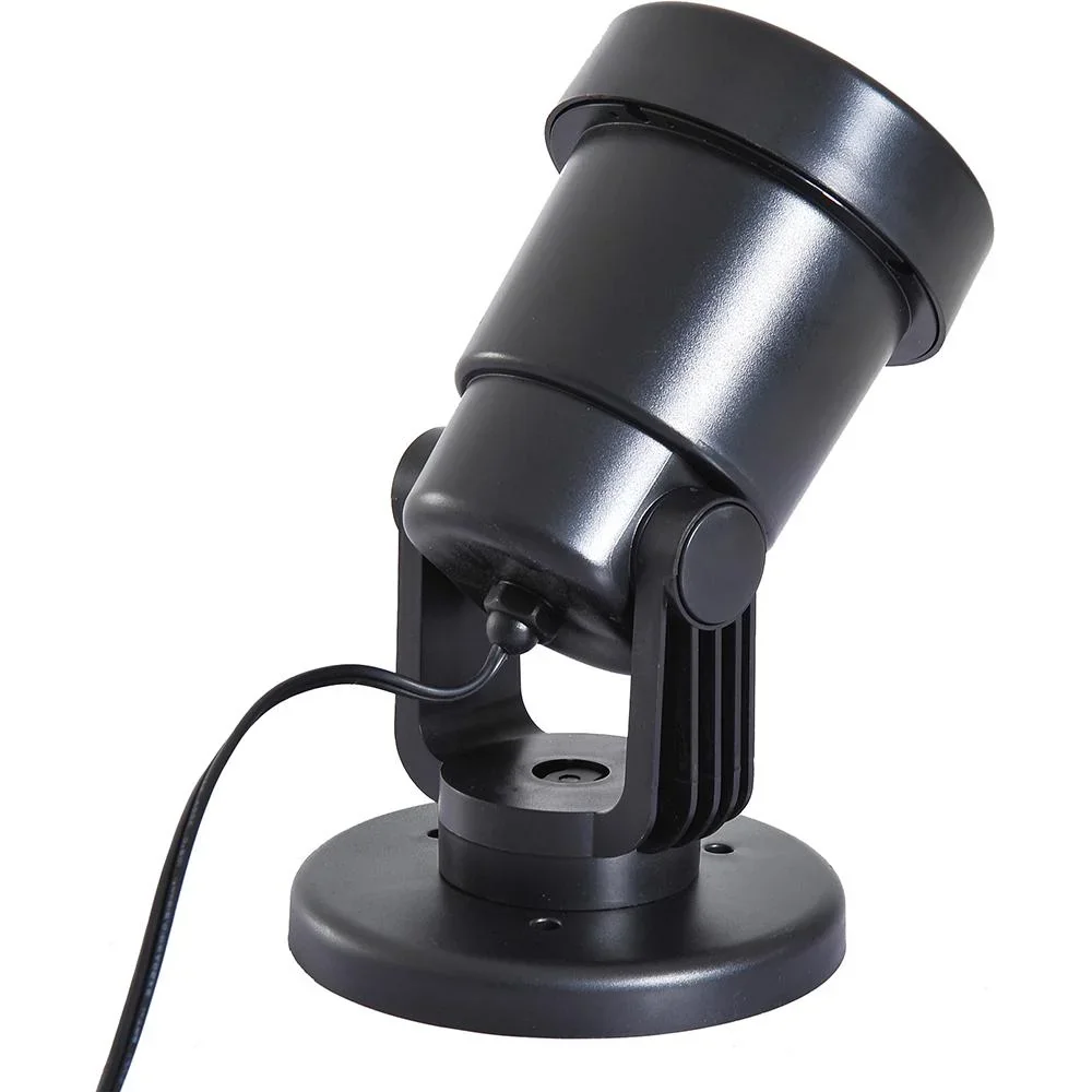 LED Projektor Lichter Effektlicht 4 Motiv-Folien Weihnachten Schwarz - 0