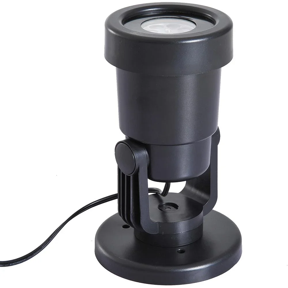 LED Projektor Lichter Effektlicht 4 Motiv-Folien Weihnachten Schwarz - 2