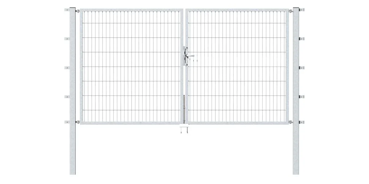 Doppeltor Flexo mit Zubehör, feuerverzinkt, Breite 400 cm, Höhe 80 cm, PF: 80x80 cm - 0