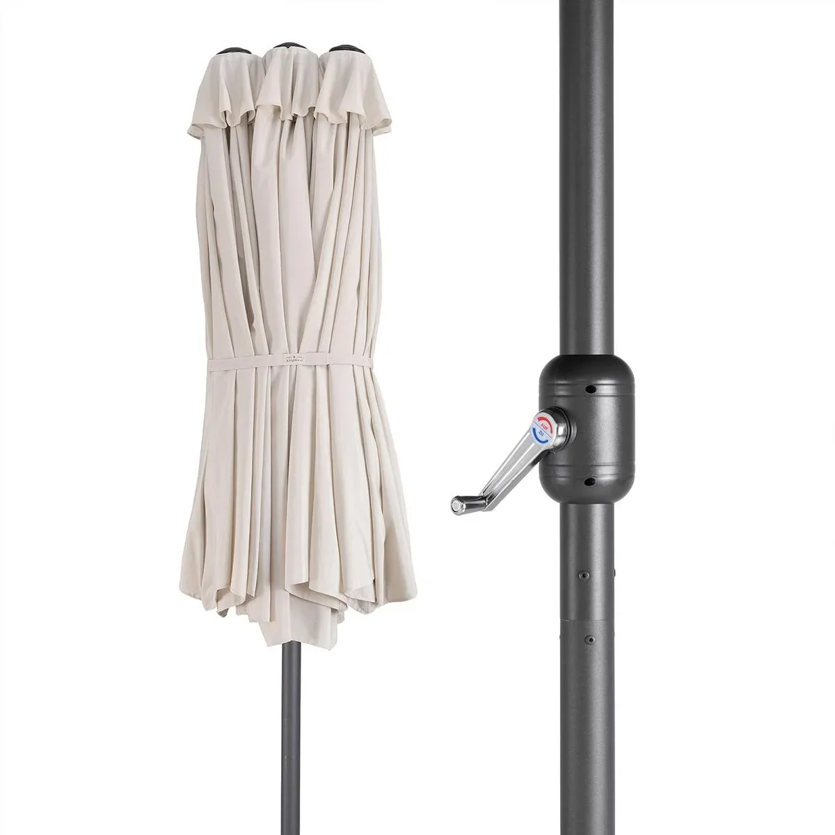 Sonnenschirm - Creme - UV-Schutz 40+ - 2