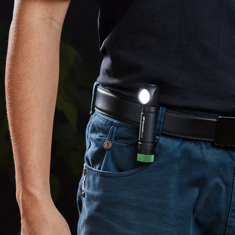 DISCOVERY Akku 2in1 Stirnleuchte und Taschenlampe mit Magnetbefestigung und 600 Lumen, IPX4 - 0