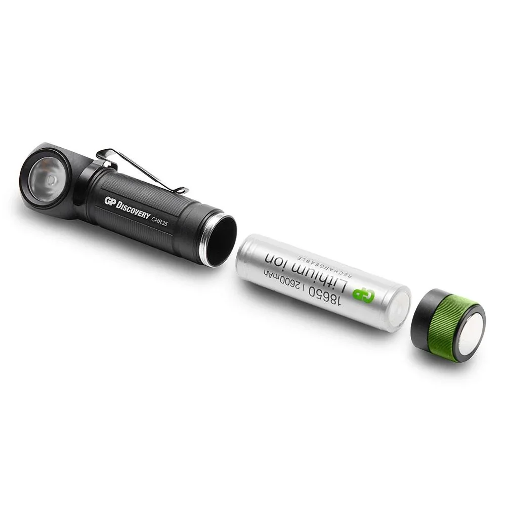 DISCOVERY Akku 2in1 Stirnleuchte und Taschenlampe mit Magnetbefestigung und 600 Lumen, IPX4 - 2