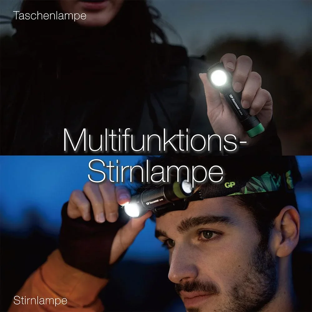 DISCOVERY Akku 2in1 Stirnleuchte und Taschenlampe mit Magnetbefestigung und 600 Lumen, IPX4 - 9