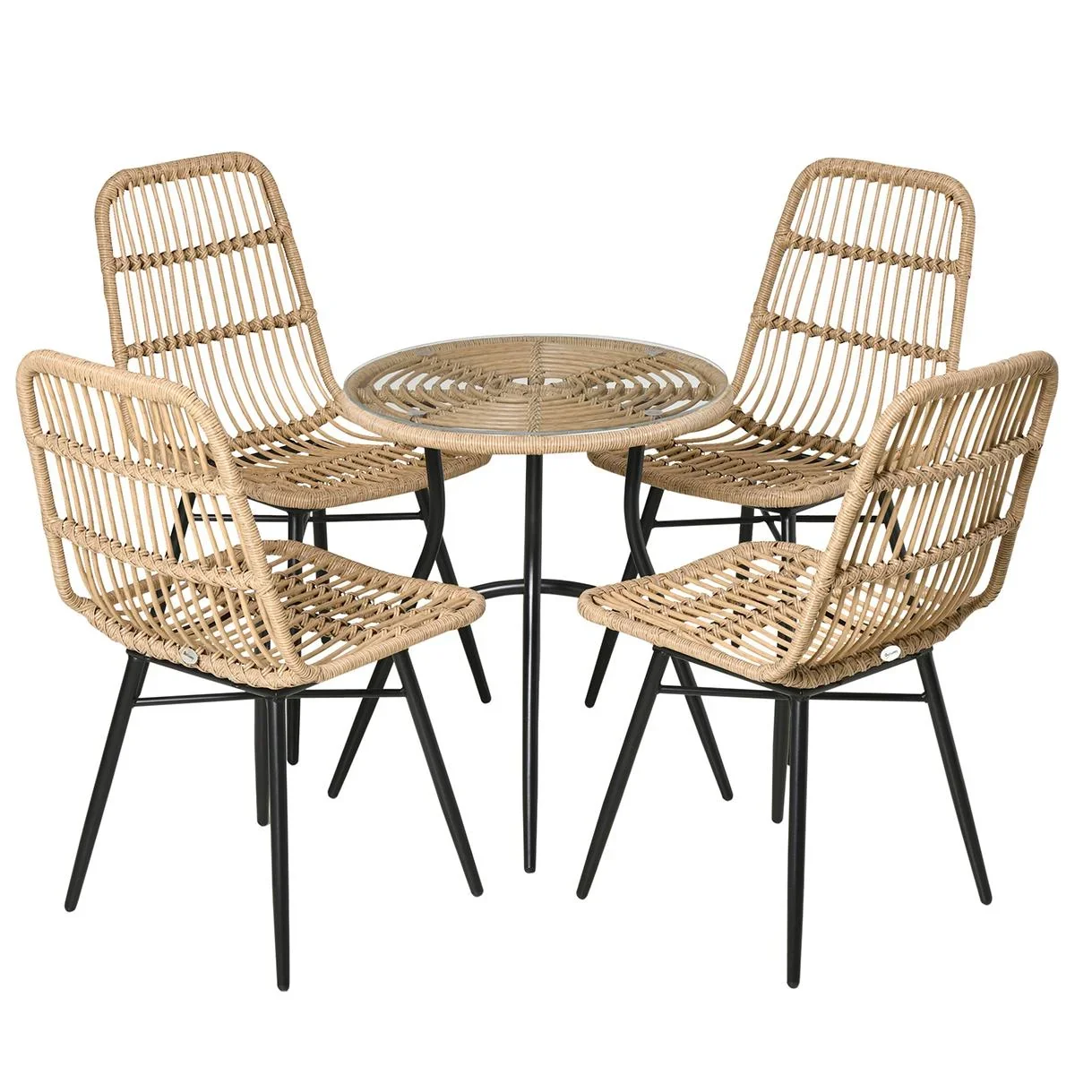 5-tlg. Gartenmöbel-Set aus PE-Rattan - 3
