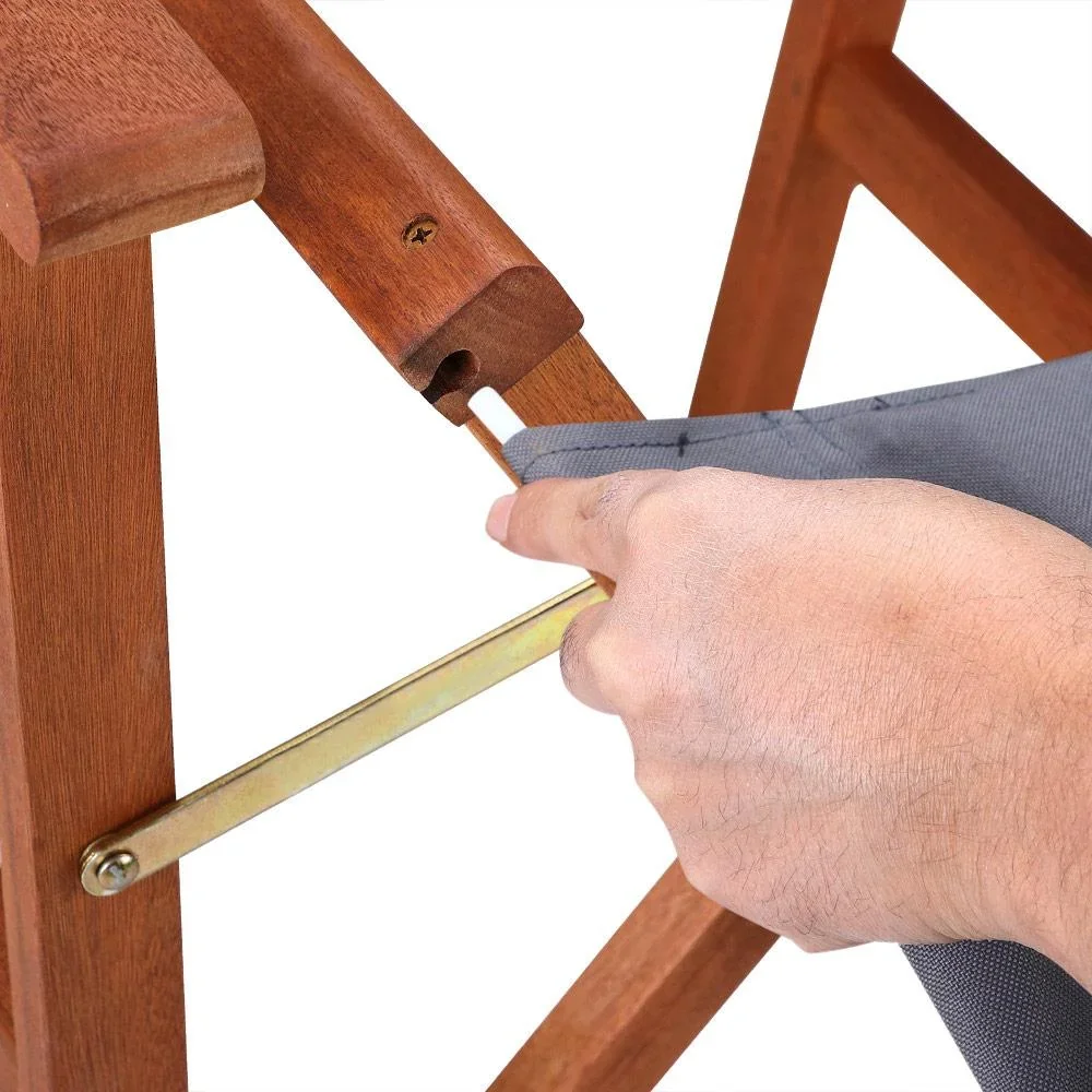 Klappbarer Directional Chair Anthrazit Eukalyptus FSC - 1