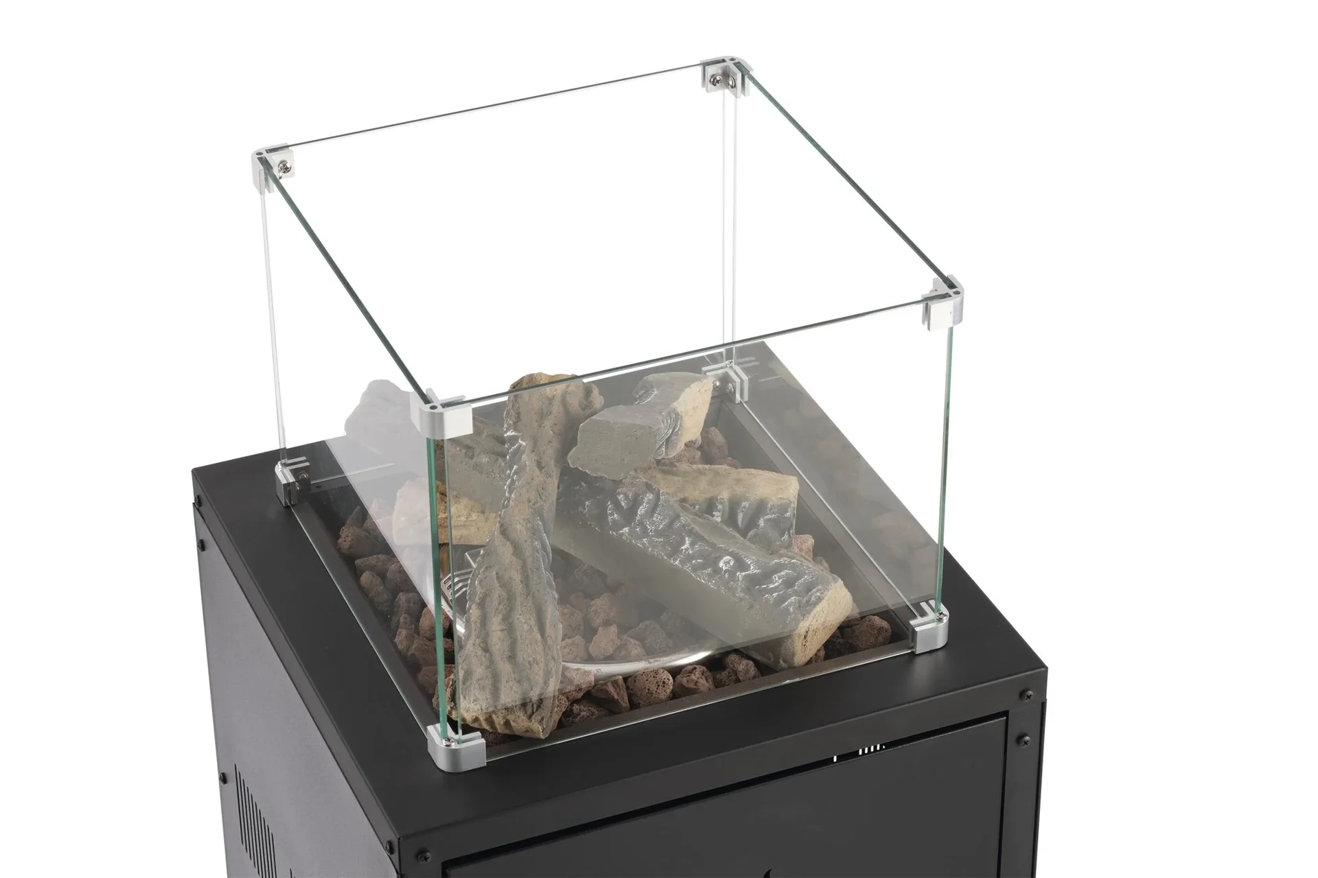 Feuerstelle Designfeuer, Schwarz - 1