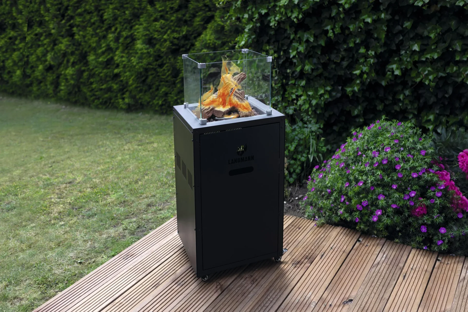 Feuerstelle Designfeuer, Schwarz - 6