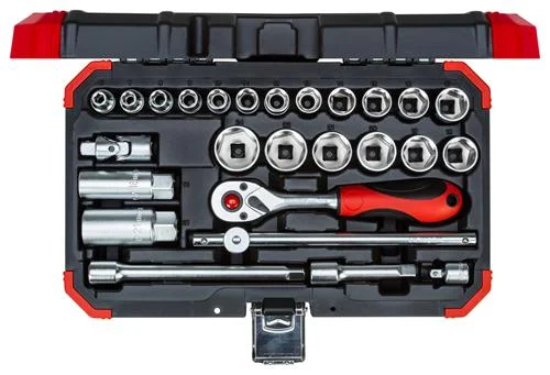 Steckschlüssel Satz 3/8 SW6-24 mm 26-teilig - 2