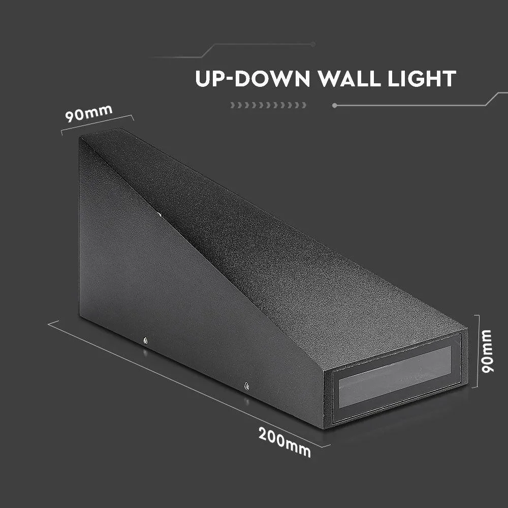 VT-826 LED-Wandleuchte - 4W - 3000K - 450 Lumen - Schwarz - 5