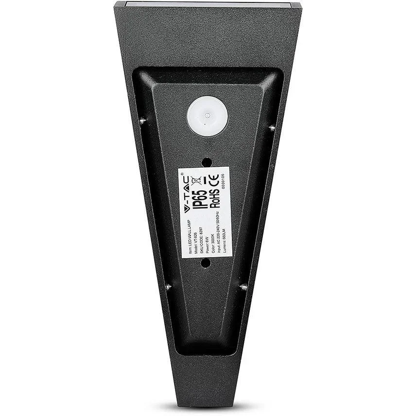 VT-826 LED-Wandleuchte - 4W - 3000K - 450 Lumen - Schwarz - 7