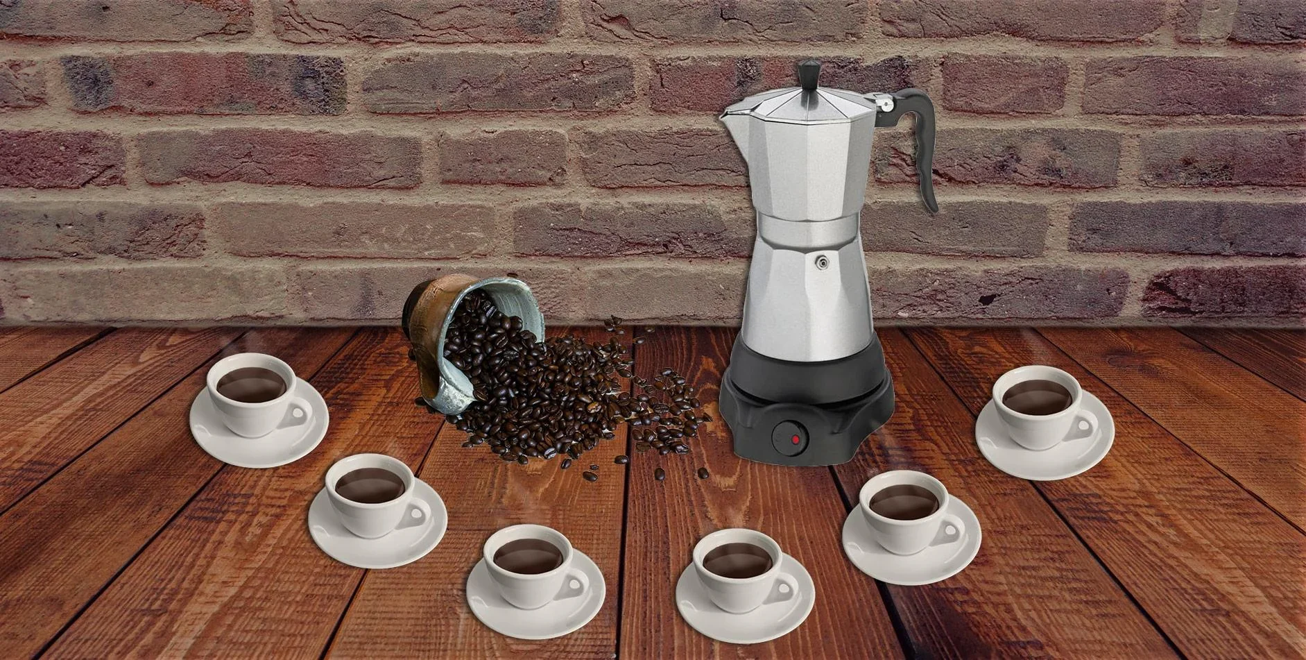 Espressokocher CLASSICO 273700, 3 oder 6 Tassen, 480 Watt - 1