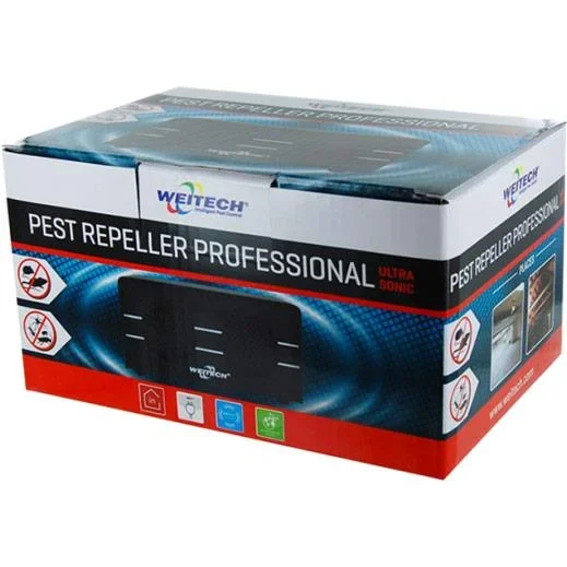 Weitech Schädlingsbekämpfer Ultrasonic Professional - gegen Mäuse, Ratten, Spinnen, Flöhe und kriechende Insekten! - 0