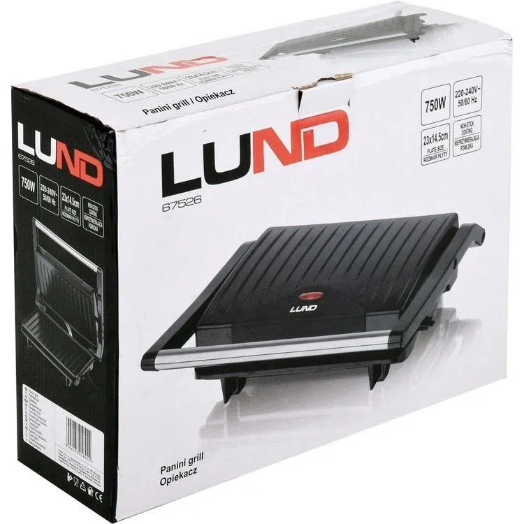 Toastmaschine / Panini-Grill - 750W - Antihaftbeschichtung - 0