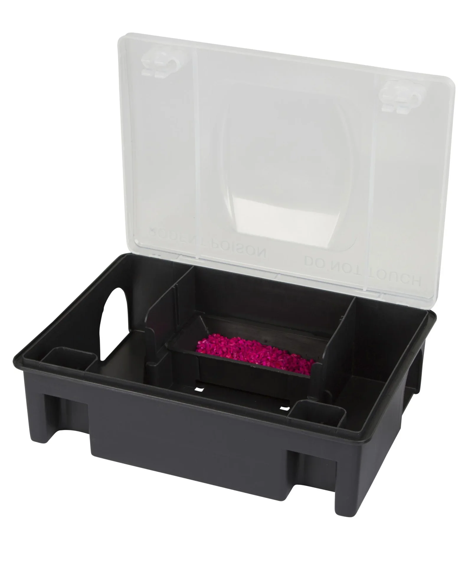 Köderstation mit transparentem Deckel, inklusive Wandhalterung - 0