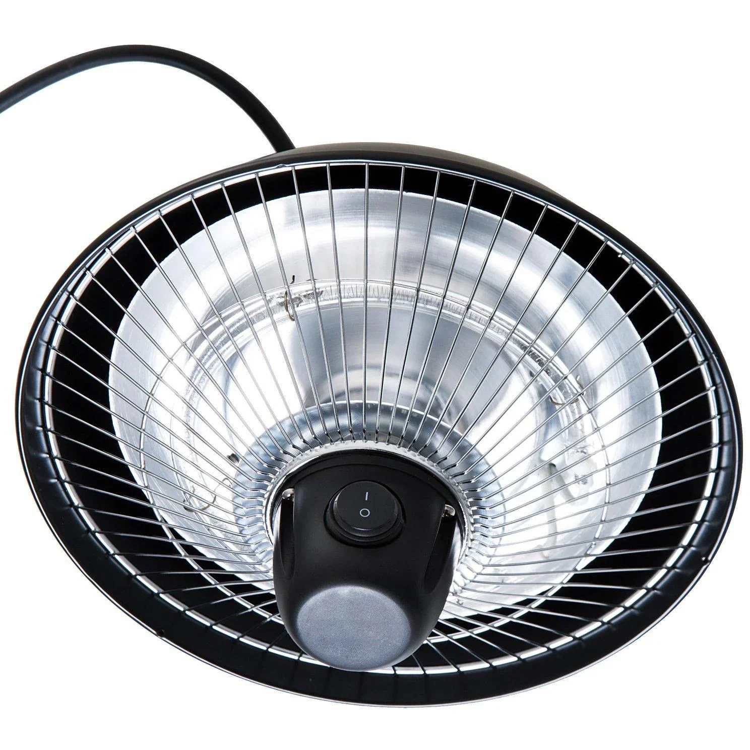 Deckenheizstrahler Heizstrahler 600W Schwarz Ø25 - 1