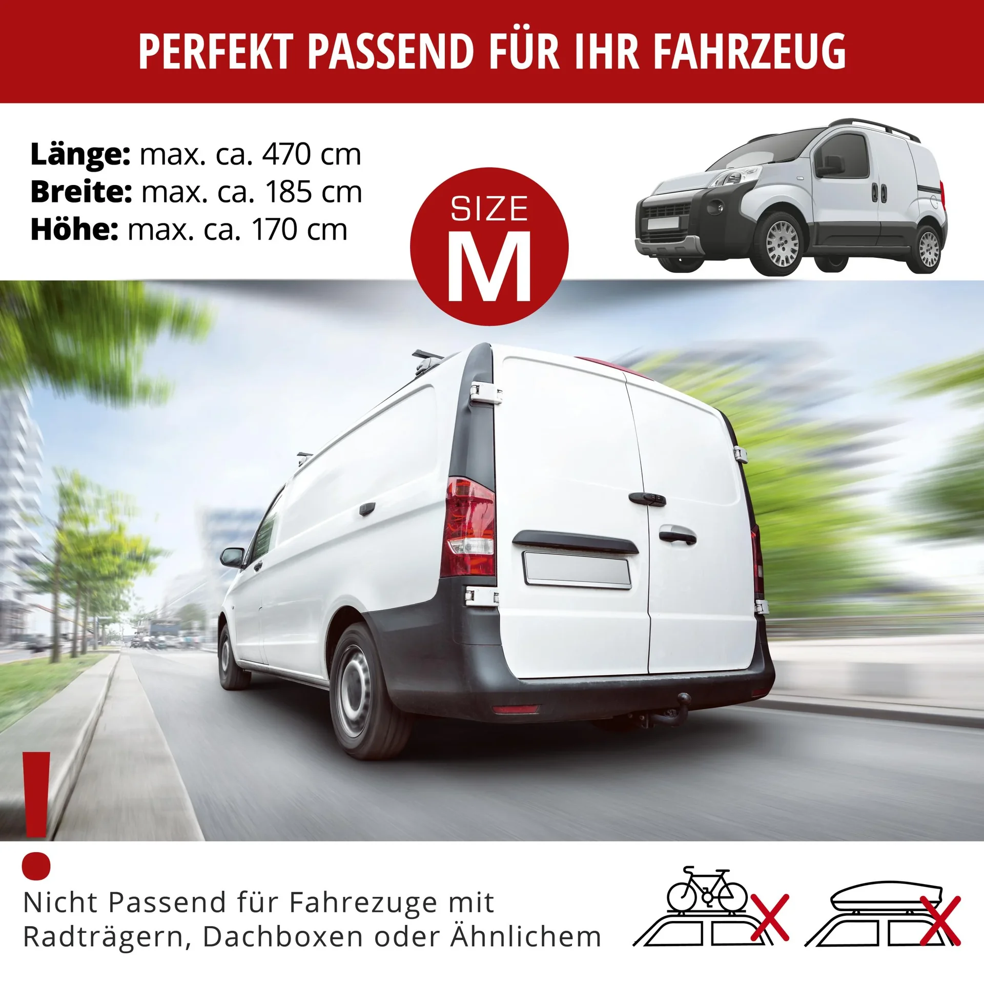 Bus Hagelschutzplane Perma Protect, Transporter-Hagelschutzgarage Größe M - 3