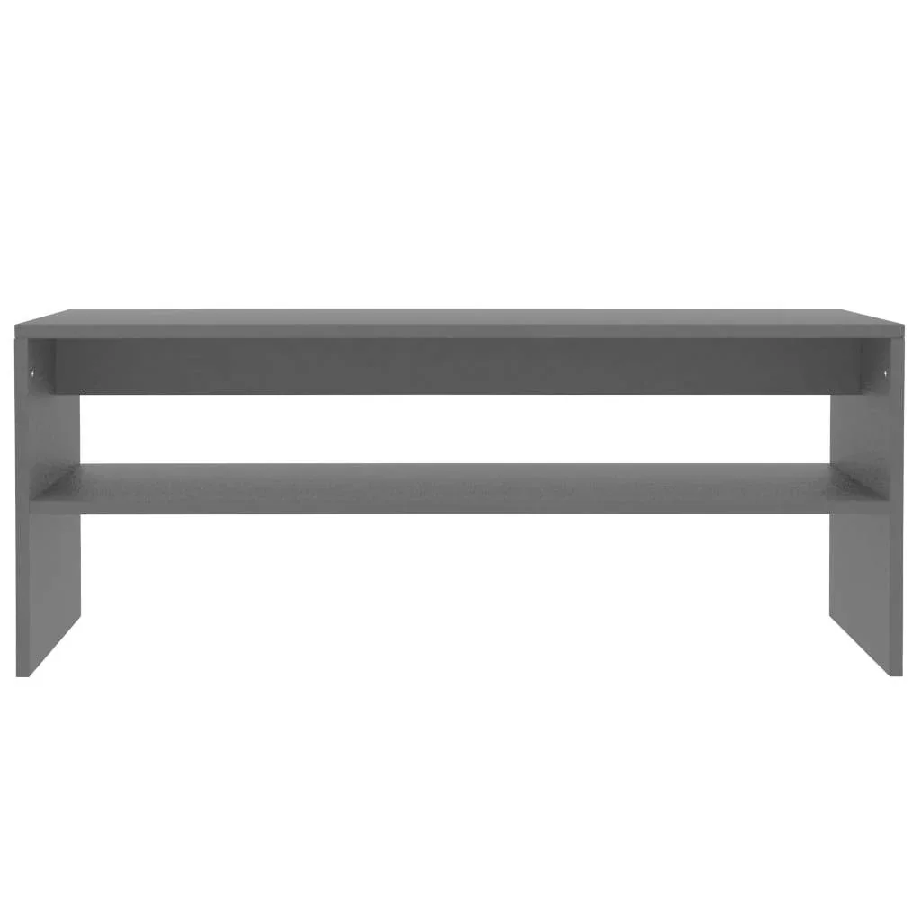 Couchtisch 100x40x40 cm Spanplatte schwarz - 0