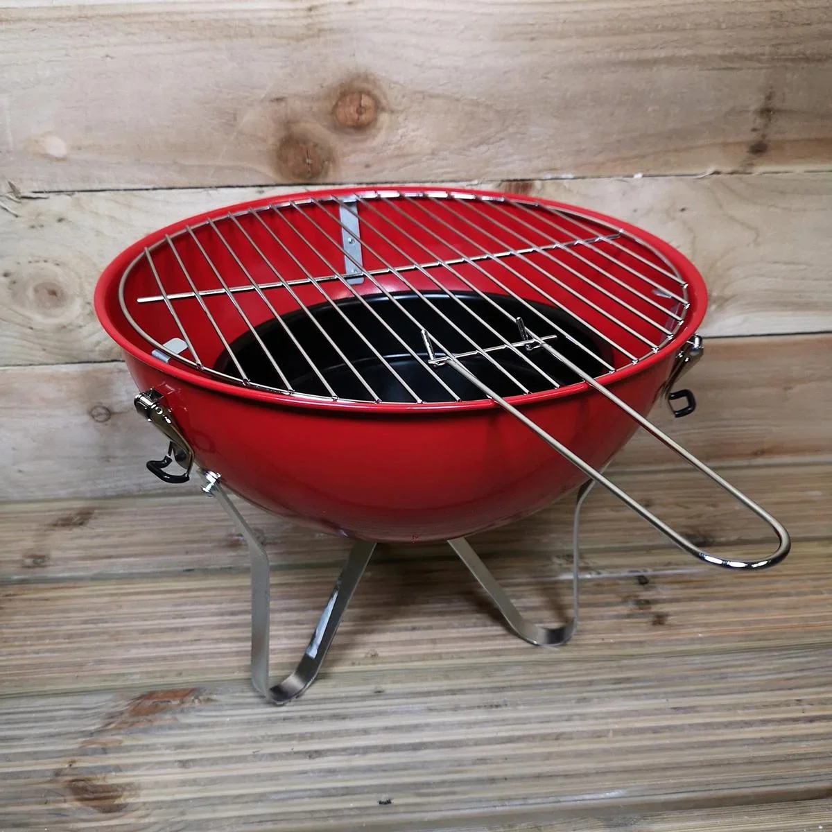 Wilderness Holzkohlegrill Kugelform - Rot - 0