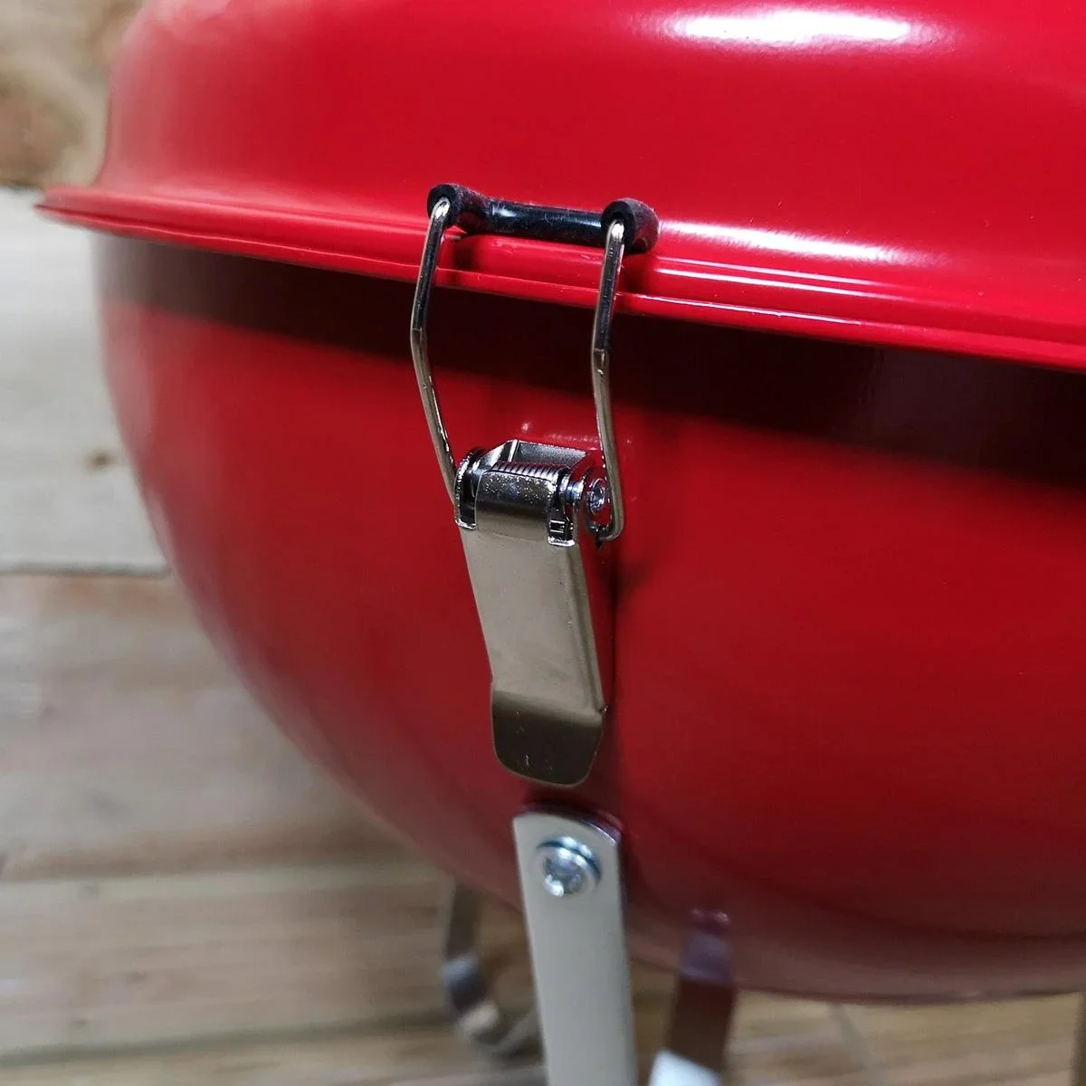 Wilderness Holzkohlegrill Kugelform - Rot - 4