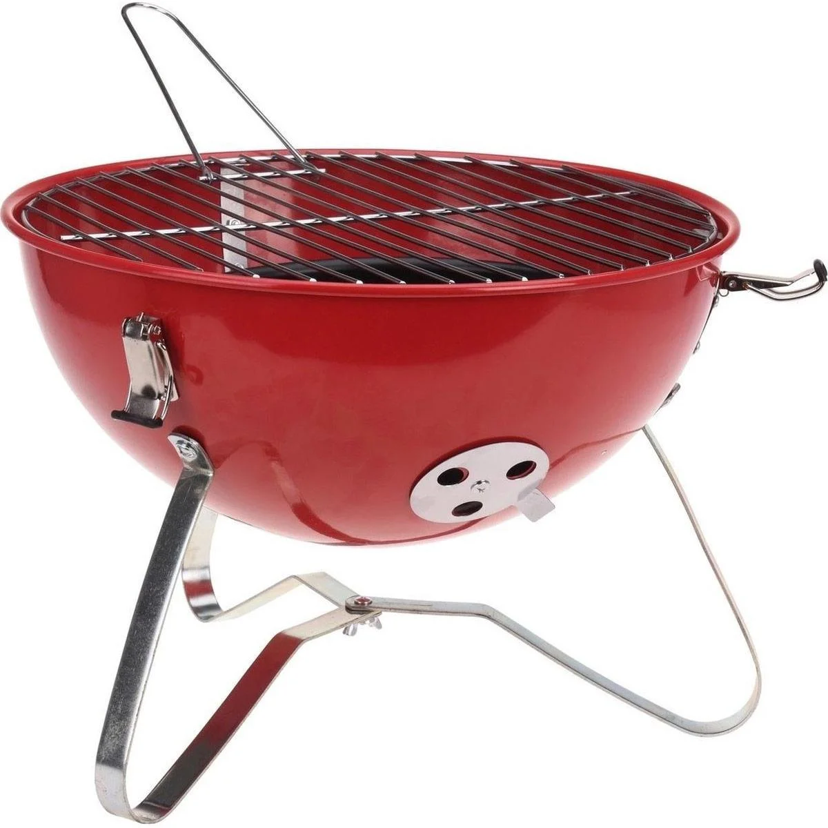Wilderness Holzkohlegrill Kugelform - Rot - 6
