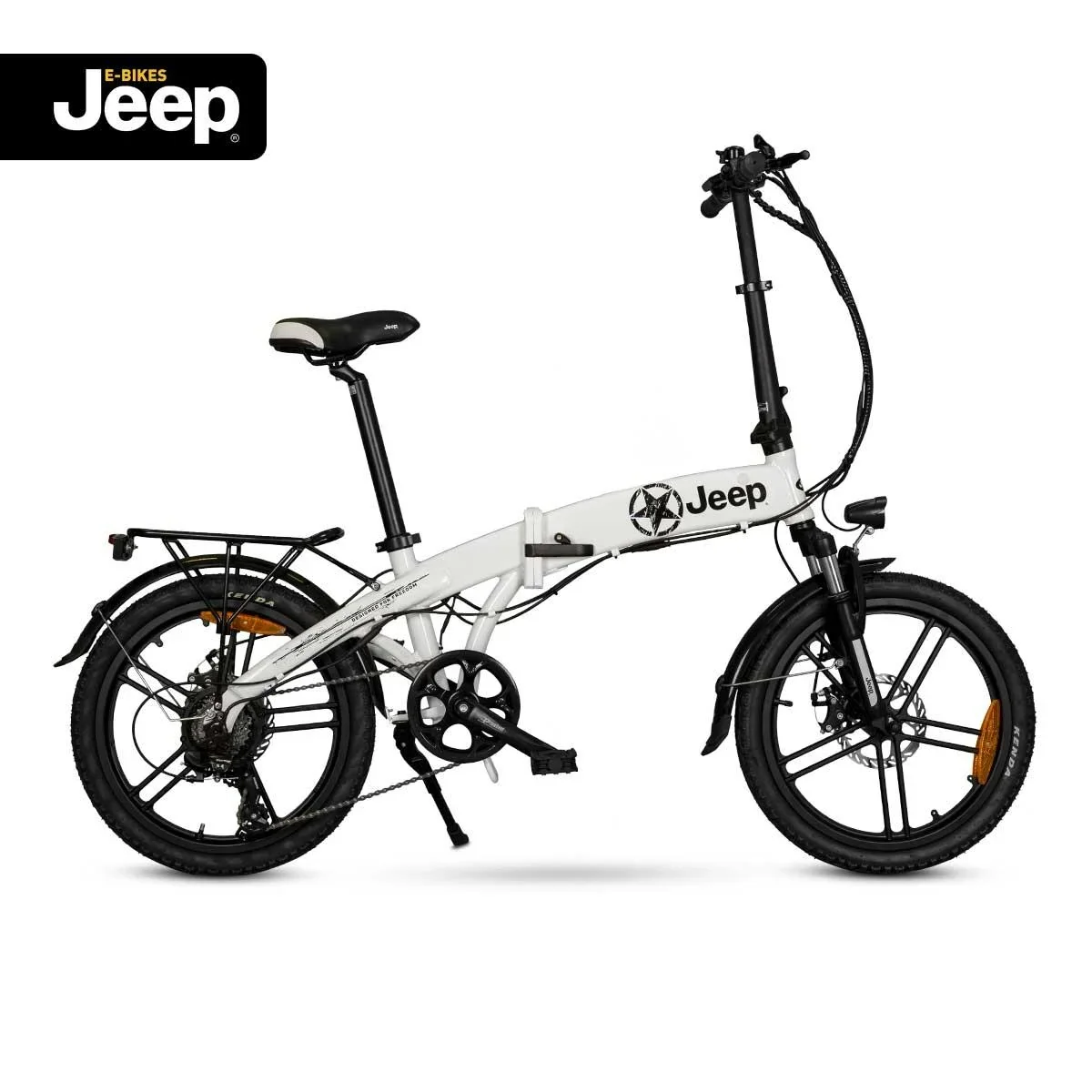 Unisex Fold E-Bike , 20 Zoll, 6-Gang Kettenschaltung, white, Falt-E-Bike FR 7011 - 0