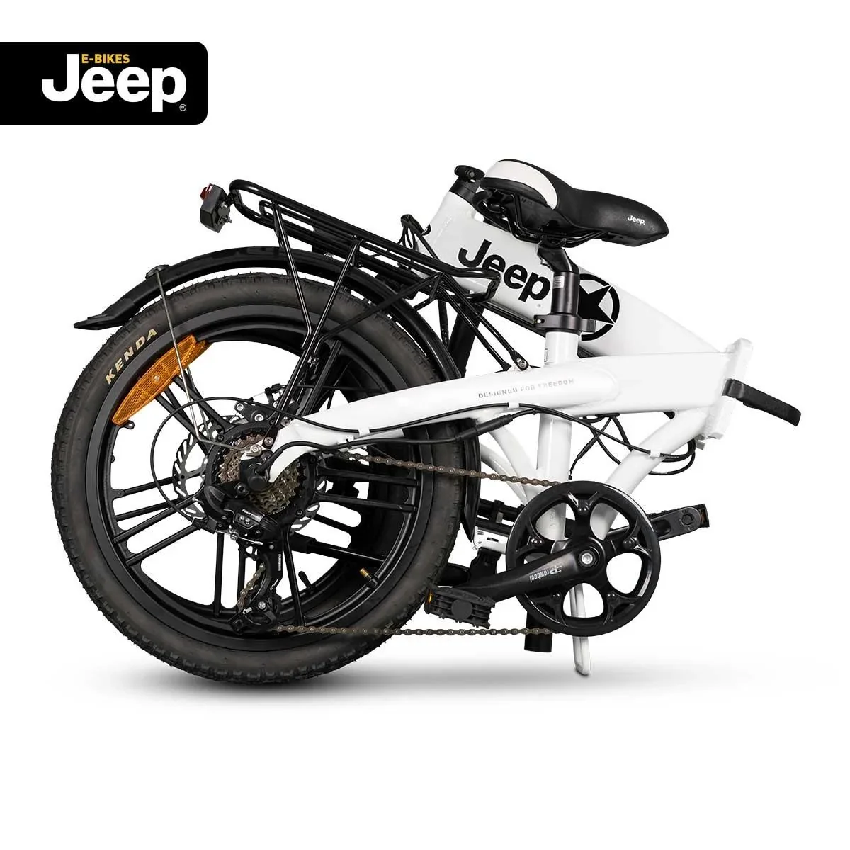 Unisex Fold E-Bike , 20 Zoll, 6-Gang Kettenschaltung, white, Falt-E-Bike FR 7011 - 6