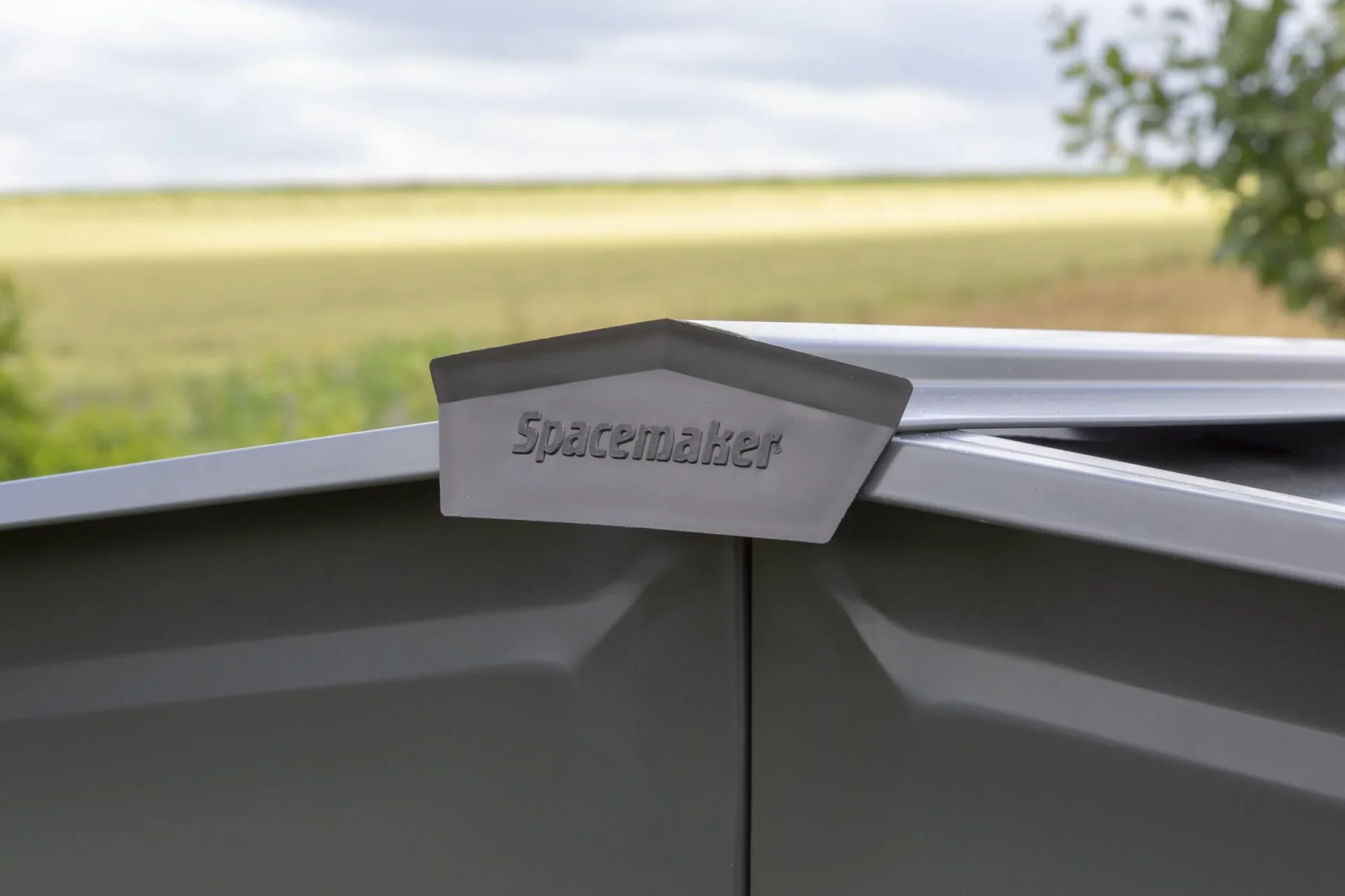 Metallgerätehaus, grau, 254x181x191 cm - 5