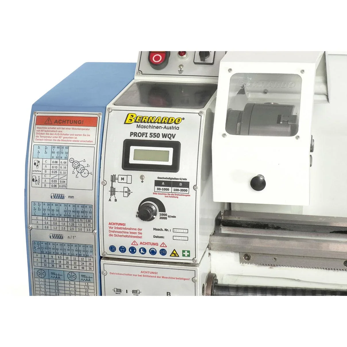 Drehmaschine Bernardo Profi 550 WQV / 230V. Digi - 0