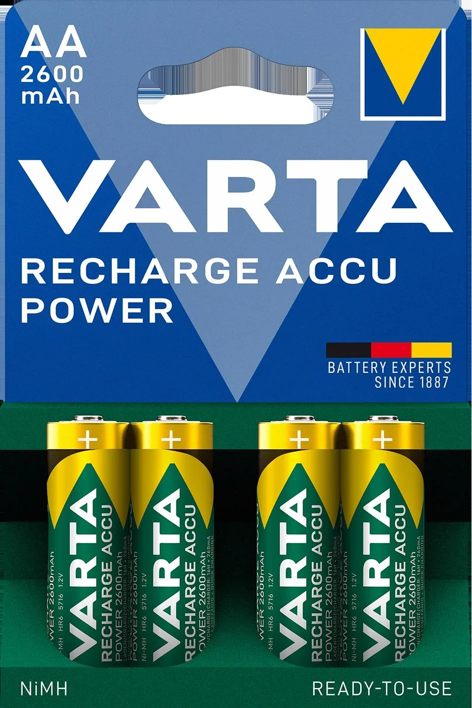 RECHARGE Power Mignon (AA) NiMH Akku mit 2600mAh - 4 Stück - 1