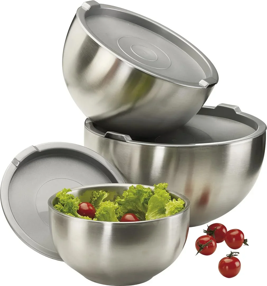 Thermoschüssel mit Kunststoffdeckel, 1,25 Liter, 18 x 10 cm - 3