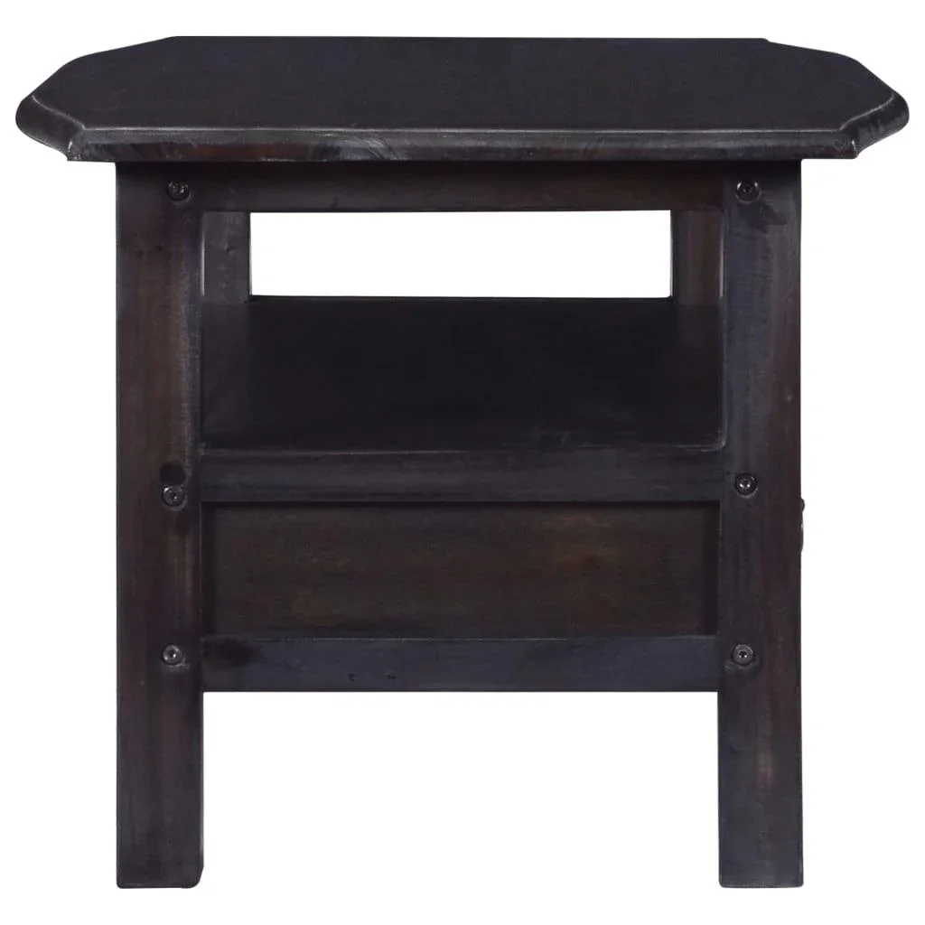 Couchtisch 90x50x40 cm massiv Mahagoni hell kaffeefarben - 0