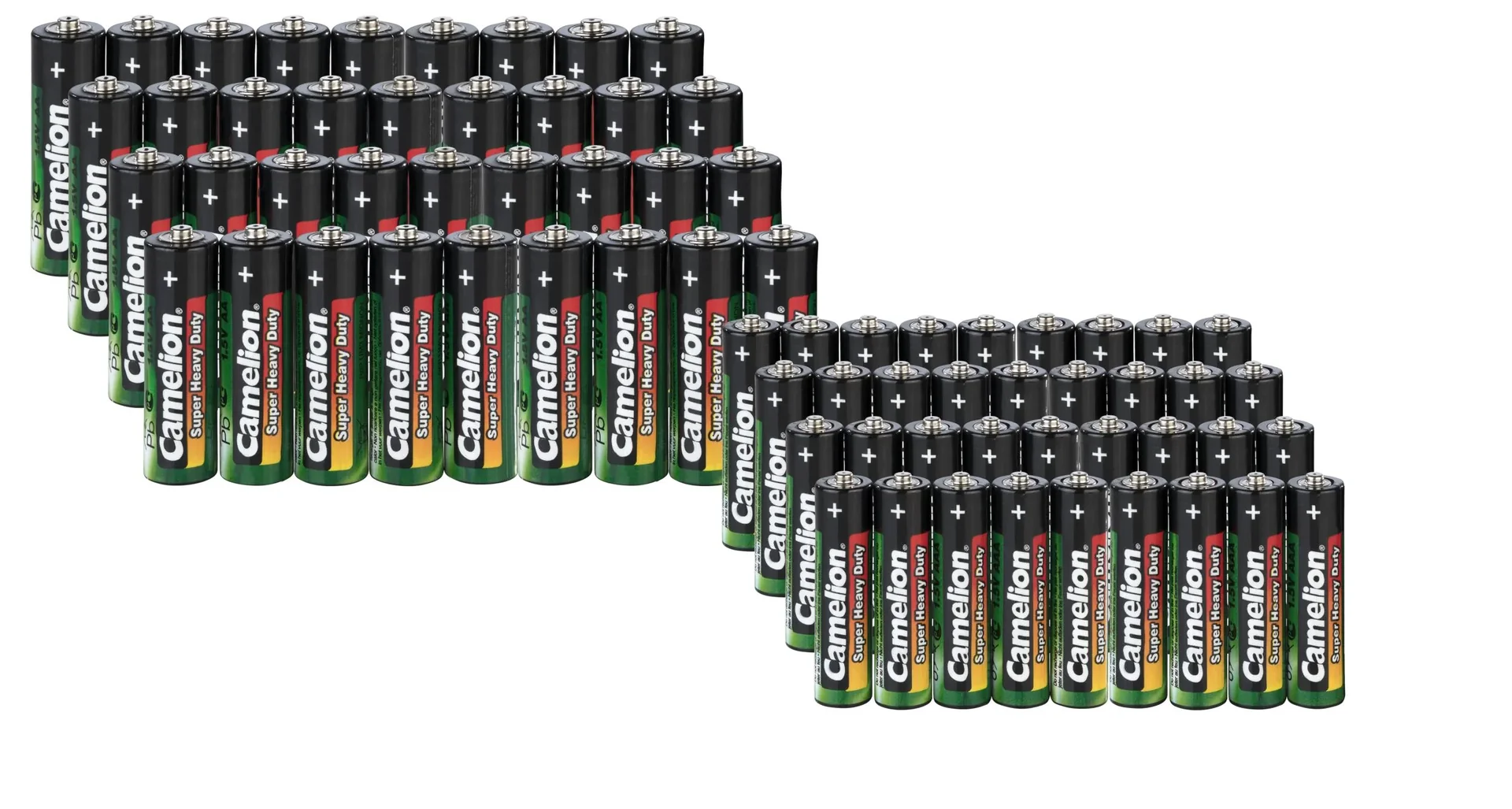 Ansmann Arbeitsleuchte inkl. Batterien, SMD-LEDs, 1W + 3W + Zink-Kohle Sparset AA/AAA - 72-teilig und Feuerzeug-Nachfüllgas 300 ml - 0