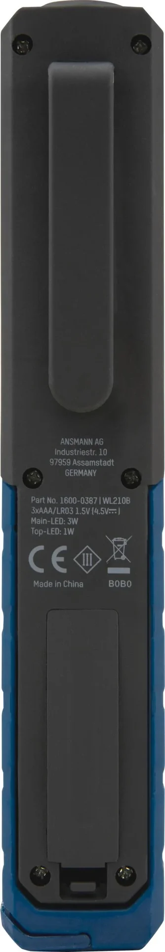 Ansmann Arbeitsleuchte inkl. Batterien, SMD-LEDs, 1W + 3W + Zink-Kohle Sparset AA/AAA - 72-teilig und Feuerzeug-Nachfüllgas 300 ml - 10