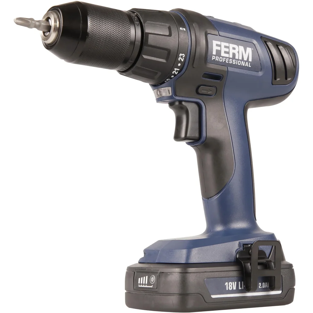 CDM1122P Li-Ion Akku Schlagschrauber 18V/2.0Ah - 24 Stufen - 1.5-13mm Zahnkranz-Bohrfutter - LED Arbeitsleuchte - Inkl. - 3