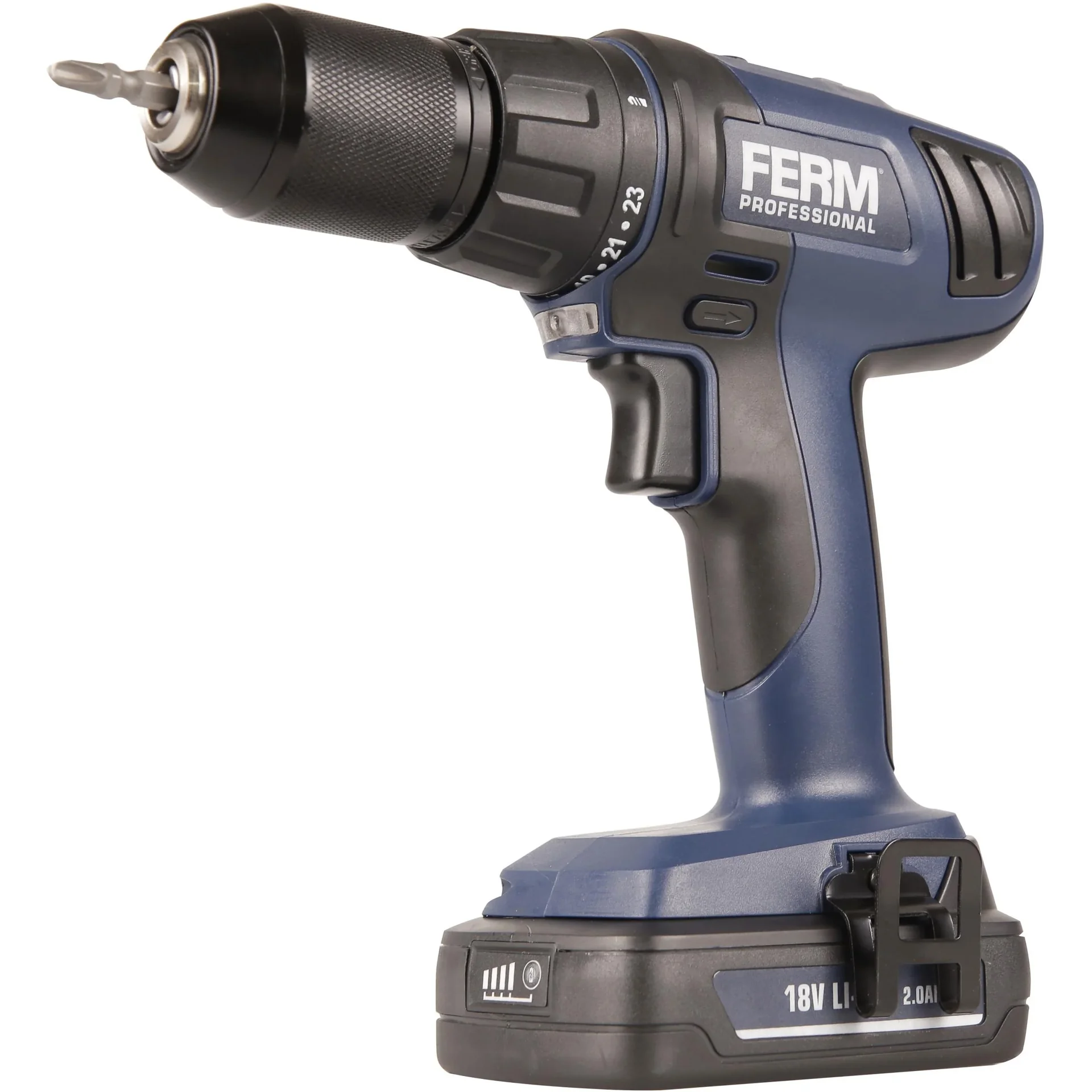 CDM1122P Li-Ion Akku Schlagschrauber 18V/2.0Ah - 24 Stufen - 1.5-13mm Zahnkranz-Bohrfutter - LED Arbeitsleuchte - Inkl. - 3