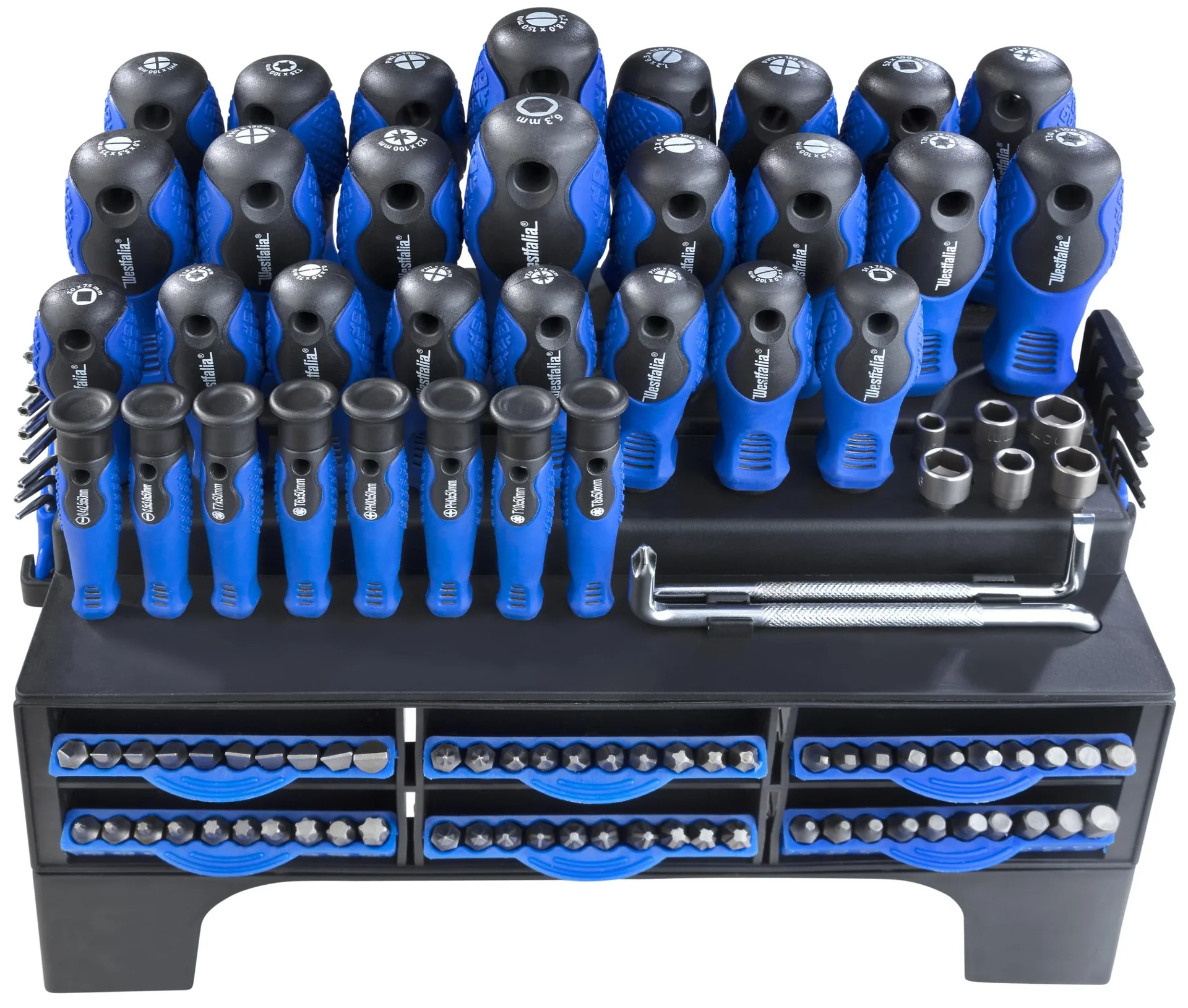 Schraubendreher- und Bit-Satz mit Halterung 116-teilig - 2