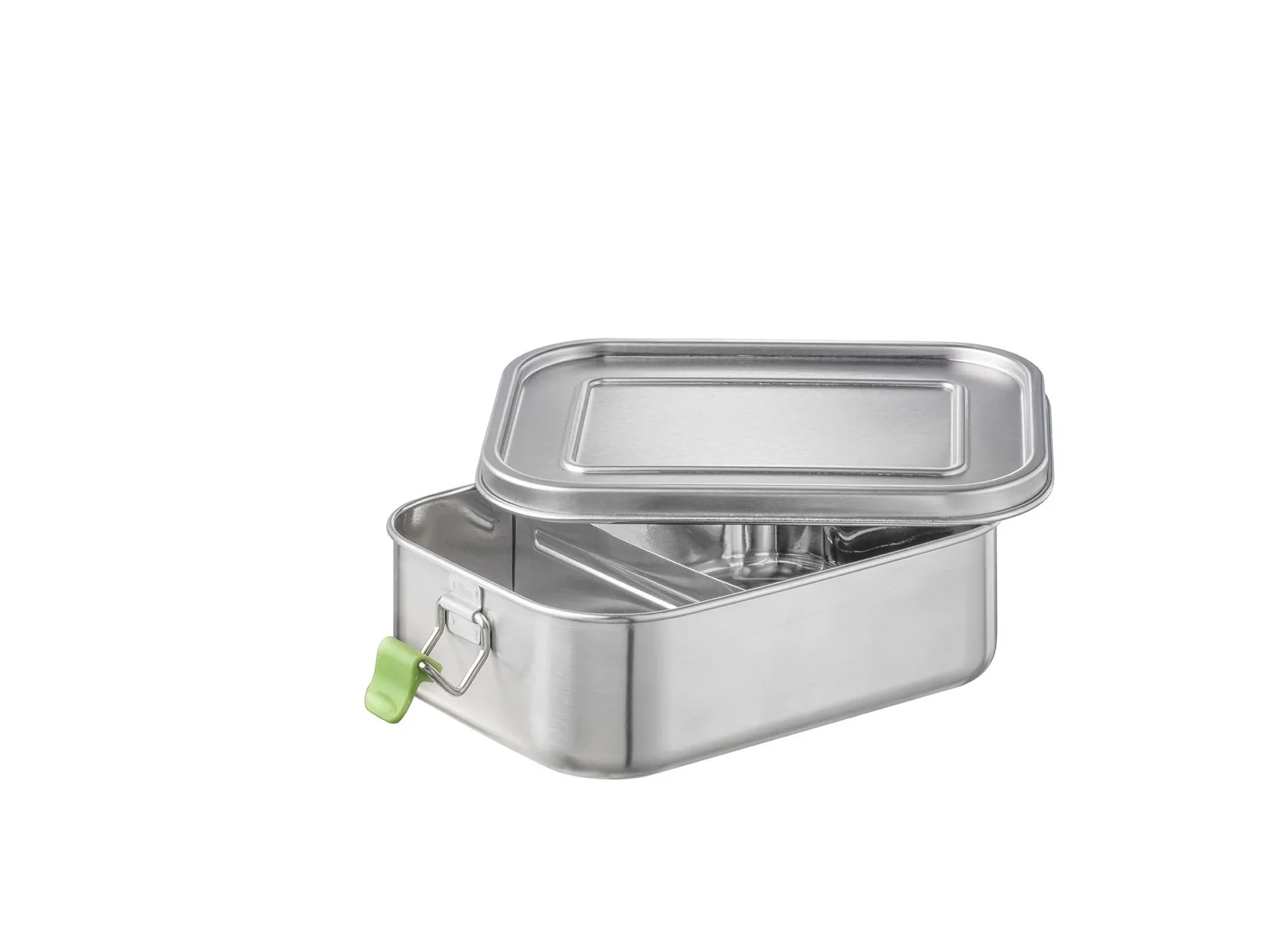 Hochwertige langlebige Edelstahl Lunchbox/Brotdose 1,1L inklusive Trennwand / auslaufsichere Frischhaltedose / Bento Box - 3