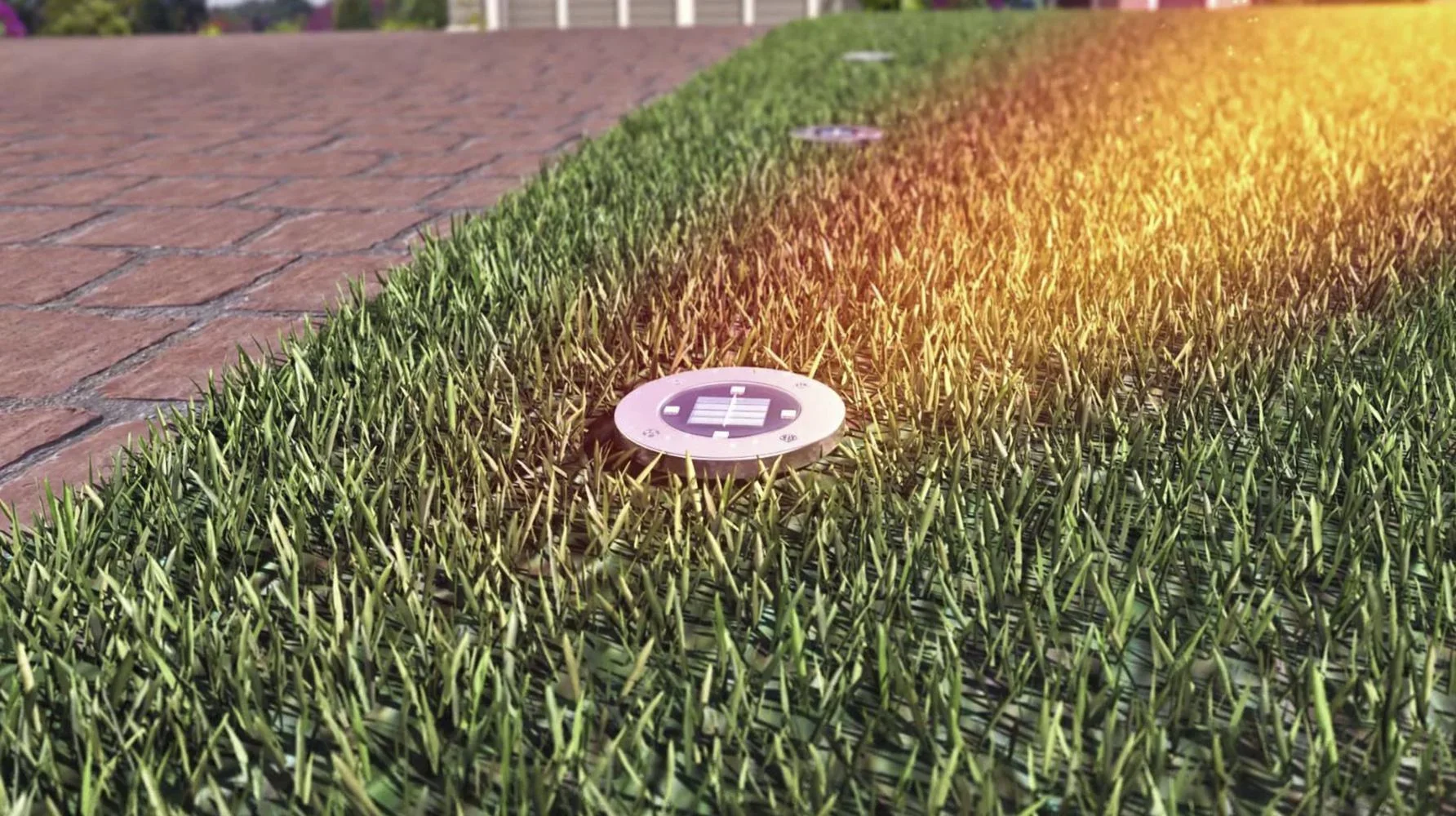 LED Solarleuchte Disk Lights - 8 Stück - 7