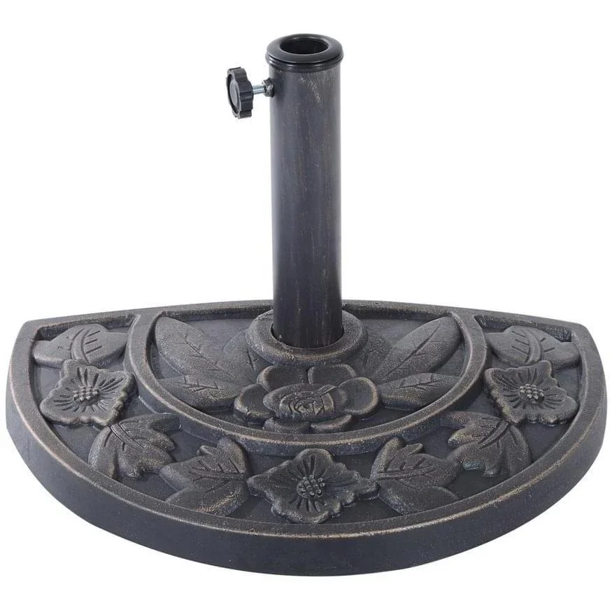 Sonnenschirmständer halbrund Schirmständer Schirmfuß 47x31x33cm - 0