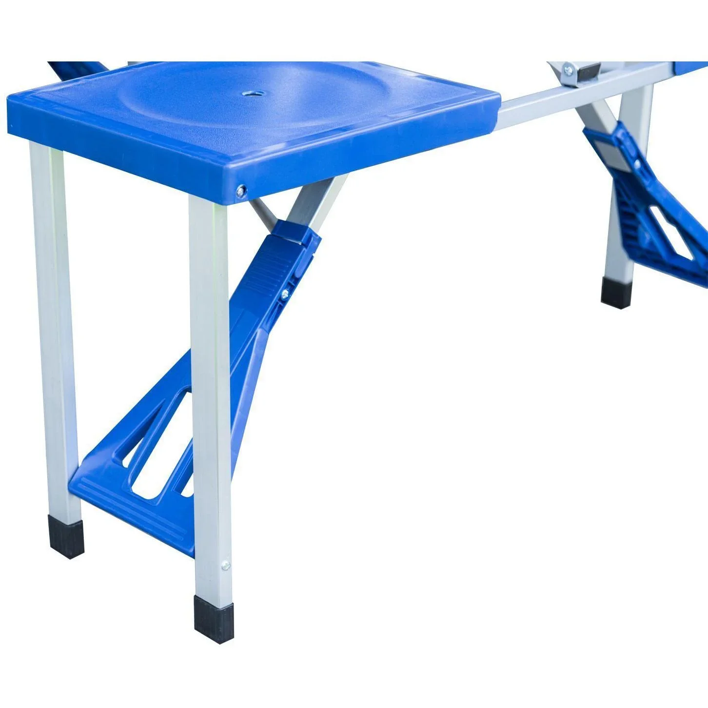 Alu Campingtisch Picknick 4-Sitzer klappbar Blau - 1