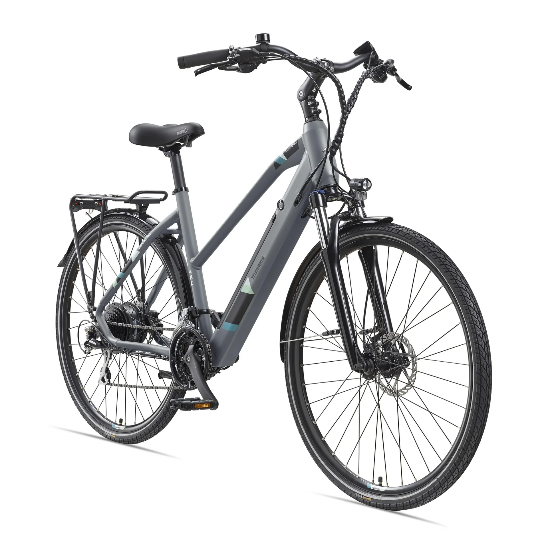 Damen Alu Trekking E-Bike, 28 Zoll, Rahmenhöhe 50 cm, 24-Gang Kettenschaltung, grau, XC940 Expedition - 1