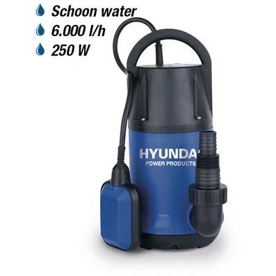 Tauchpumpe - 250W - 6000 l/h MIT 15-Meter-Gartenschlauch inkl. Düse und Armaturen UND YATO 1"-Hahn - 2