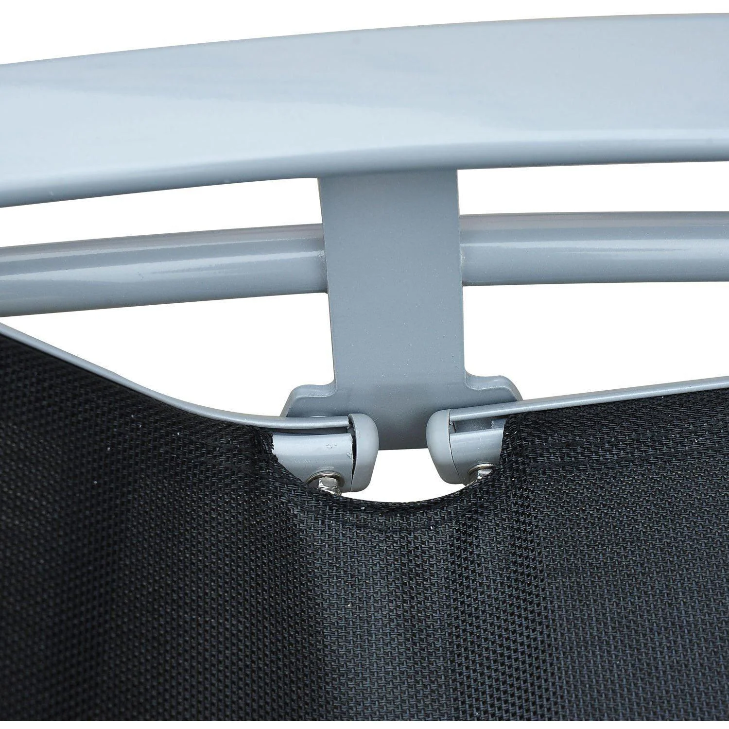 Alu Sonnenliege höhenverstellbar mit Liegematte und Nackenrolle - 1