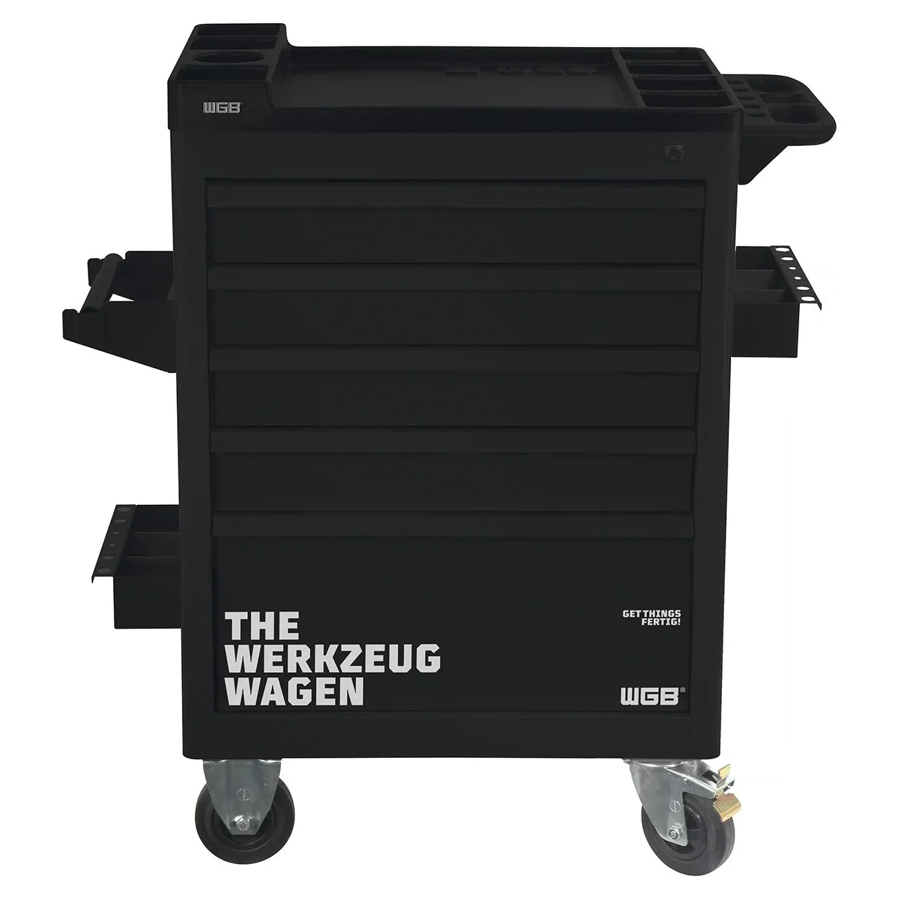 Werkstattwagen - 5 Schubladen, bestückt mit 9 Modulen, 140-teilig - 7