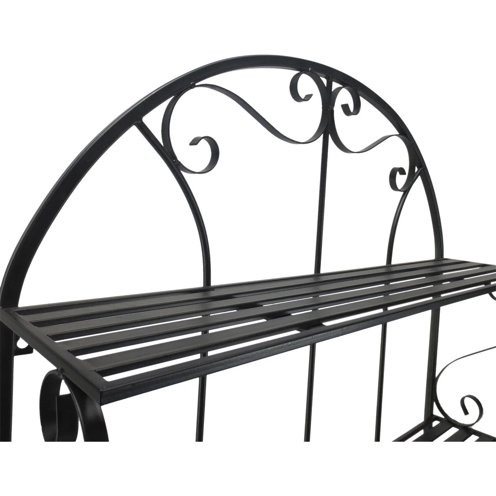 Weinregal Weinhalter Flaschenregal Standregal für 9 Flaschen Metall Schwarz 75 x 25 x 169 cm - 4
