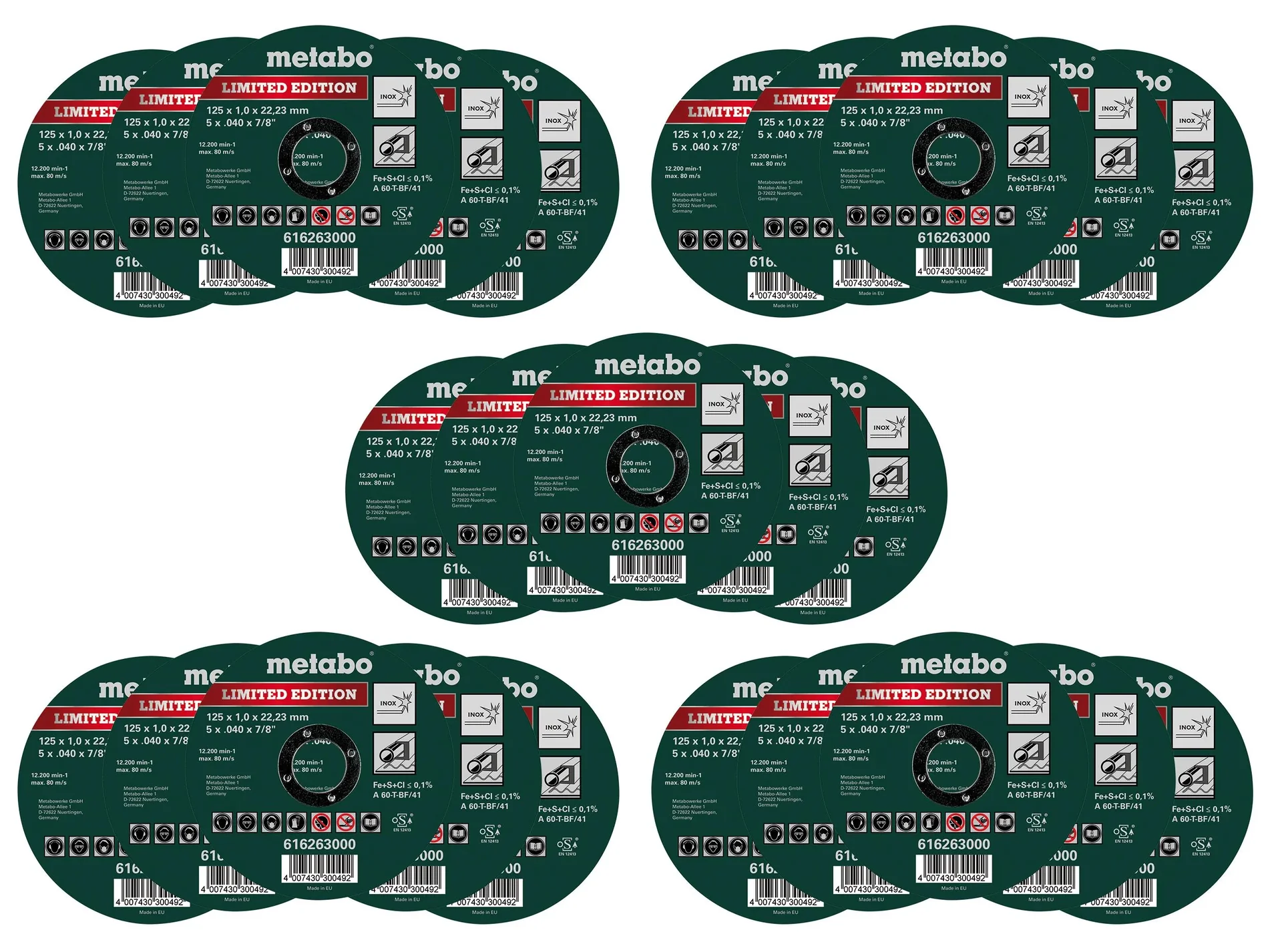 Trennscheiben Inox Special Edition II, 125 mm, 25 Stück - 0